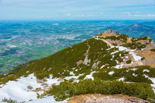 Untersberg dağından Avusturya 'nın panorama manzarası.