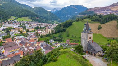 Avusturya 'daki Eisenerz' de gözcü kulesi.