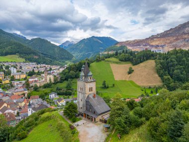 Avusturya 'daki Eisenerz' de gözcü kulesi.