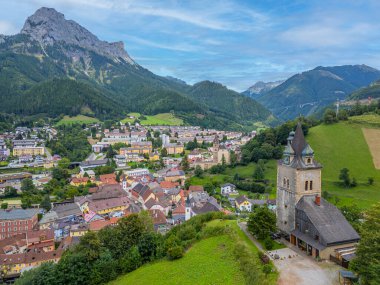 Avusturya 'daki Eisenerz' de gözcü kulesi.