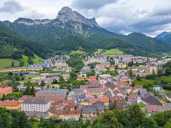 Avusturya 'daki Eisenerz Panorama Manzarası