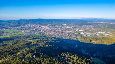 Liberec 'in Çek Cumhuriyeti' ndeki Jed Hill 'den Panorama manzarası.
