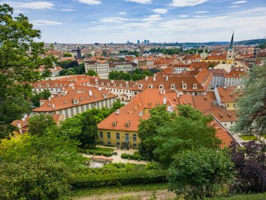 Çek Cumhuriyeti Prag 'daki Mala strana Panorama görüşü.