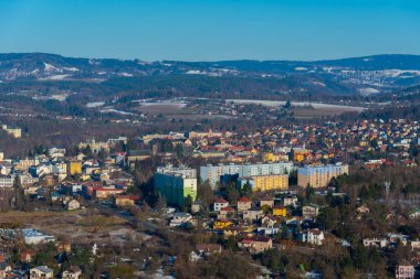Çek Cumhuriyeti 'nde Turnov' un Panorama görünümü.