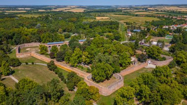 Macaristan 'daki Szigetvar' daki Zrinyi Kalesi.