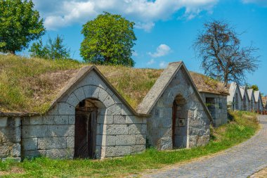Macaristan 'da Hercegkut-Koporos şarap mahzenleri.