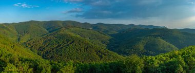 Macaristan 'daki Borzsony Hills' te yaz günü.