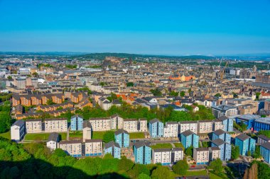 İskoçya 'daki Edinburgh Panorama Manzarası.