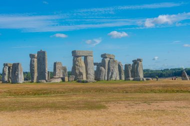 İngiltere 'deki Stonehenge' de yaz günü.