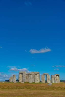 İngiltere 'deki Stonehenge' de yaz günü.