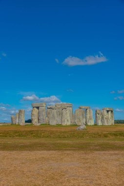 İngiltere 'deki Stonehenge' de yaz günü.