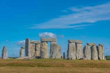 İngiltere 'deki Stonehenge' de yaz günü.