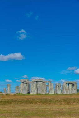 İngiltere 'deki Stonehenge' de yaz günü.
