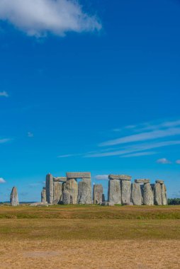 İngiltere 'deki Stonehenge' de yaz günü.