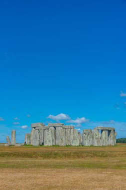 İngiltere 'deki Stonehenge' de yaz günü.
