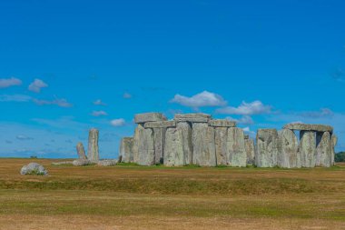 İngiltere 'deki Stonehenge' de yaz günü.