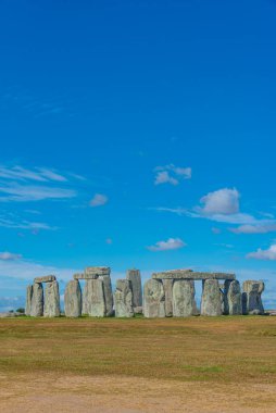 İngiltere 'deki Stonehenge' de yaz günü.