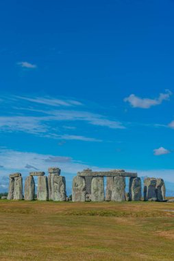 İngiltere 'deki Stonehenge' de yaz günü.