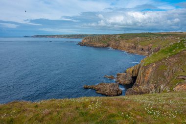 İngiltere 'de Land' s End 'de yaz günü.