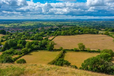 İngiltere 'de Glastonbury civarındaki kırsal bölge.