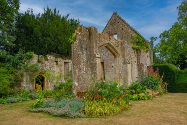 Sudeley Şatosu İngiltere 'deki Tithe Ahırı. Görüntü