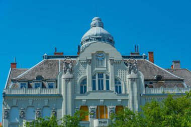 Macaristan 'ın Szombath şehrindeki Fo ter' de yaz günü.