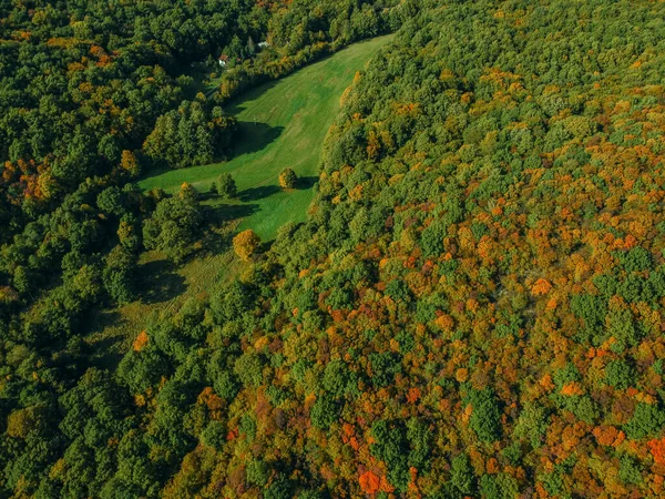 Paisagem Outono Idílica Tirada Drone — Fotografia de Stock