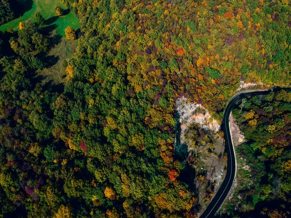 Paisagem Outono Idílica Tirada Drone — Fotografia de Stock