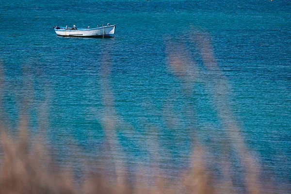 Pequeño Barco Mar Escena Verano — Foto de Stock