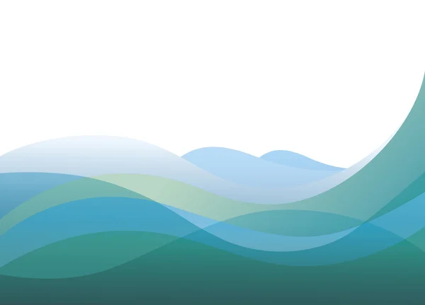 Doku ışık mavi dalgalar deniz