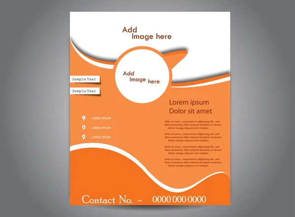 Orange Brochure Royalty Free Stock Vectors