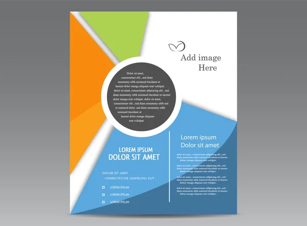 Brochure multicolore — Image vectorielle