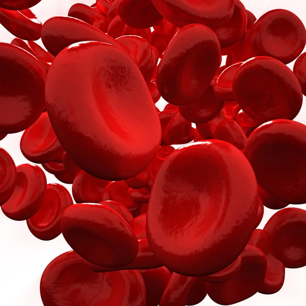 Células vermelhas do sangue - Lote de — Fotografia de Stock