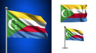 Komor bayrağı - alfa kanalı, sorunsuz döngü ile!