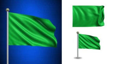 Libya bayrağı - alfa kanalı, sorunsuz döngü ile!
