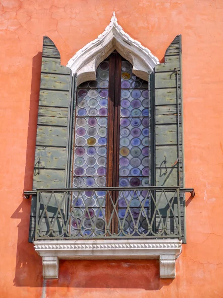 Fenetre de maison um Venise.Italie — Fotografia de Stock