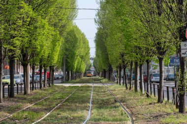 Lambrate bölgesindeki tramvay hattı, Milan tramvayı.
