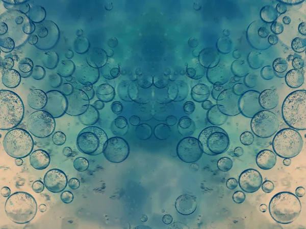 Abstract turquoise background with circles
