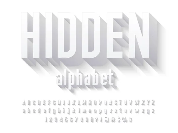 Vector Stylized Modern Alphabet Design — Stock Vector