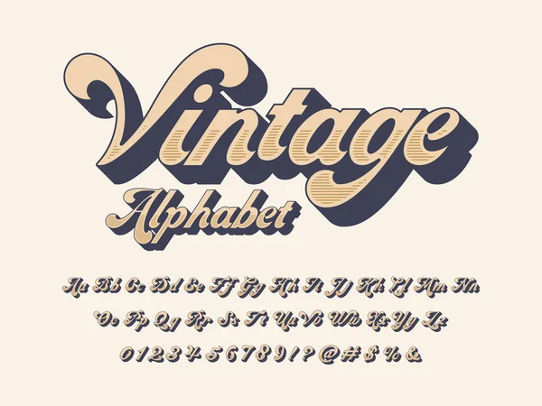 Vintage font Vector Art Stock Images | Depositphotos