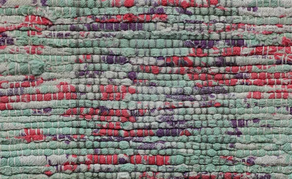 Coarse Cotton Woven Handmade Fabric Background Texture Your Design Closeup — Stock Photo, Image