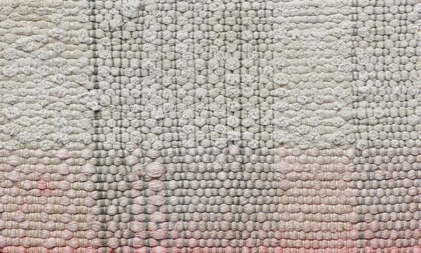 粗纺纯棉机织手工织物 设计背景和质地 天然染料 零废布和环保手工纺织品概念 — 图库照片