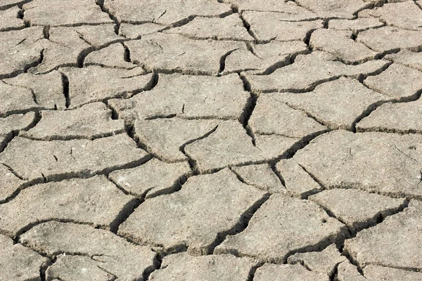 Drought Barren Cracked Soil Textured Background Global Warming Climate Change — Stock Photo, Image