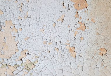 Eski boyanmış duvar, soyulmuş boya dokusu..