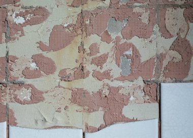 Eski boyanmış duvar, soyulmuş boya dokusu..