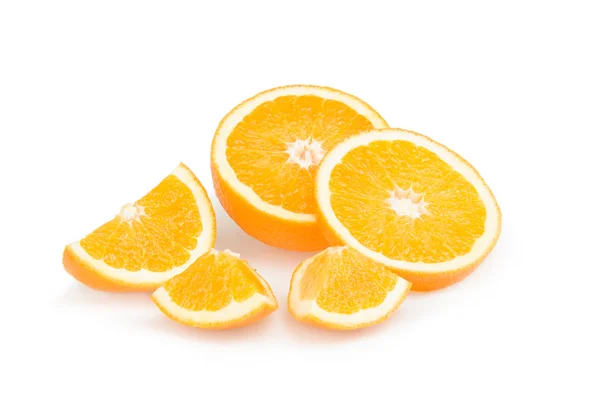 Die orangefarbene Frucht isoliert auf weißem Hintergrund — Stockfoto
