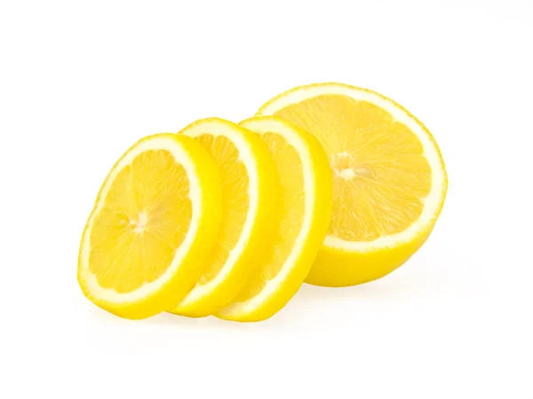 Fresh lemon on a white background — Stock Photo, Image