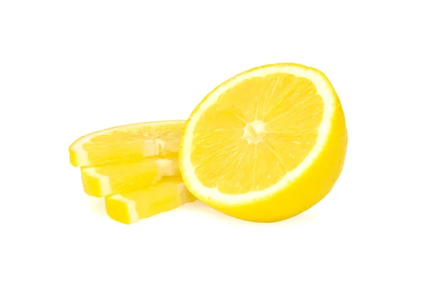 Fresh lemon on a white background — Stock Photo, Image