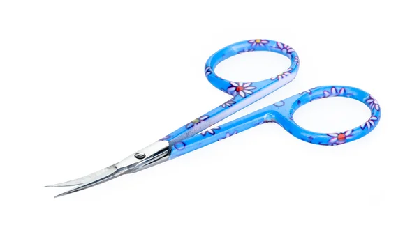 Manicure scissors on a white background — Stock Photo, Image