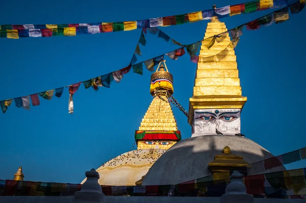 Veliký stupa bodnath — Stock fotografie